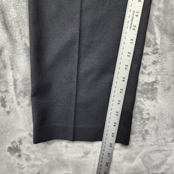 Perry Ellis Portfolio Pants Men 34X30 Black Gray Classic Fit Flat Front Straight - Picture 10 of 12